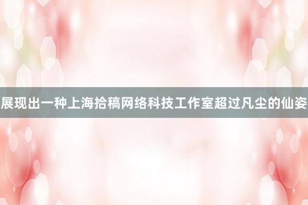 展现出一种上海拾稿网络科技工作室超过凡尘的仙姿